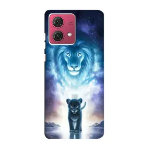 Чохол з картинкою ЛЕВ для Motorola MOTO G84 (VPrint) (Маленький лев)