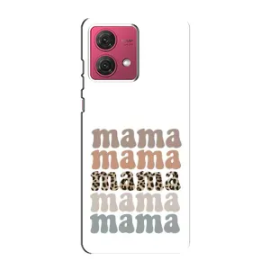 Чохол з принтом «Текстовий колаж мама» для Motorola MOTO G84