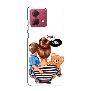 Чохол з друком для Motorola MOTO G84 - (Мама з дитинкою) (AlphaPrint) (Мама з синочком)