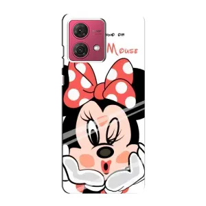 Эксклюзивный чехол для Motorola MOTO G84 (AlphaPrint - Мультяшные) (Маус Минни)