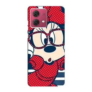 Эксклюзивный чехол для Motorola MOTO G84 (AlphaPrint - Мультяшные) (Маус в очках)