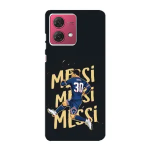 Чохли для Motorola MOTO G84 (Leo чемпіон) (AlphaPrint) (Messi ПСЖ)