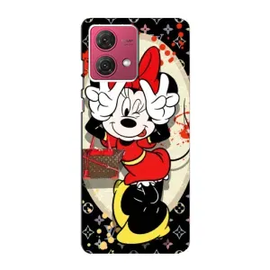 Чохол Disney Mouse Motorola MOTO G84 (PREMIUMPrint) (Мінні peace)