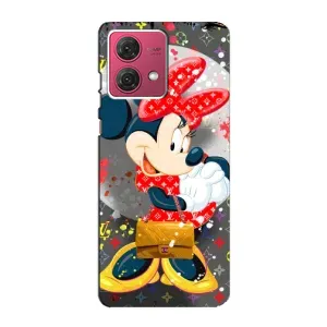 Чохол Disney Mouse Motorola MOTO G84 (PREMIUMPrint) (Minni з бантіком)