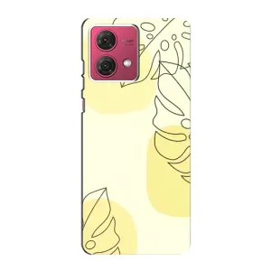 Силконовий чохол з принтом в квітах на Motorola MOTO G84