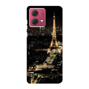 Чохол Ейфелева Вежа Motorola MOTO G84 - (AlphaPrint) (Нічний Париж)