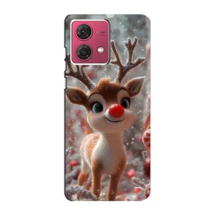 Яскравий чохол для Motorola MOTO G84 з Зимові Оленята