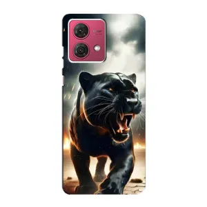 Чехол с картинкой «Хищники» для Motorola MOTO G84 (Черная пантера)