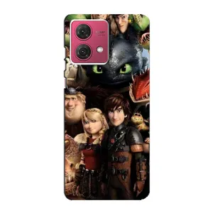 Чохол з принтом «Персонажі дракона» для Motorola MOTO G84