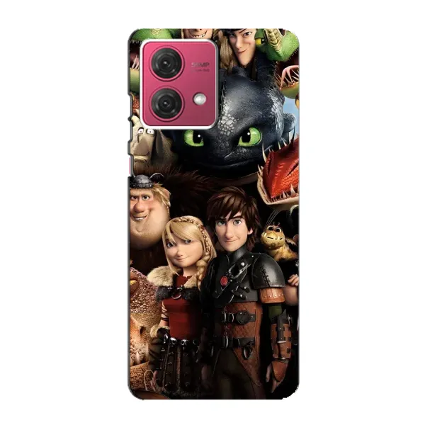 Чохол з принтом «Персонажі дракона» для Motorola MOTO G84