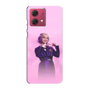 Чехол с дизайном Венздей 2 на Motorola MOTO G84 (Яркая Энид Уэнздей)