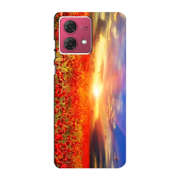 Чехол с принтом «Поле тюльпанов» для Motorola MOTO G84