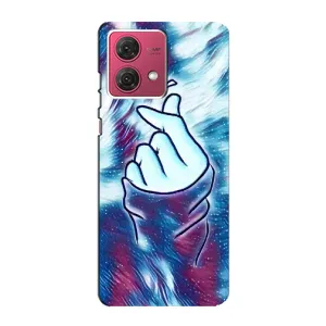 Чехол с принтом «Радужное сердце» для Motorola MOTO G84