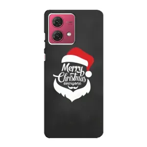 Рождественские Чехлы для Motorola MOTO G84 (VPrint) (Санта Крисмас)