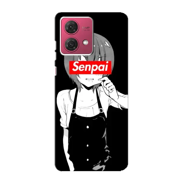 Чехол с принтом «Senpai» для Motorola MOTO G84 Чехол с принтом «Senpai» для Motorola MOTO G84
