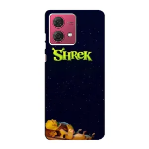 Чехол с мультфильмом Шрек на Motorola MOTO G84 (Отдыхающий Шрек)