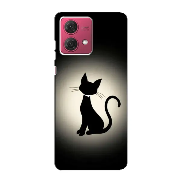 Чехол с принтом «Силуэт котика» для Motorola MOTO G84 Чехол с принтом «Силуэт котика» для Motorola MOTO G84