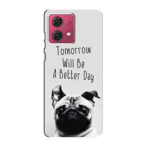 Чехлы с собаками для Motorola MOTO G84 (VPrint) (Смешной Мопс)