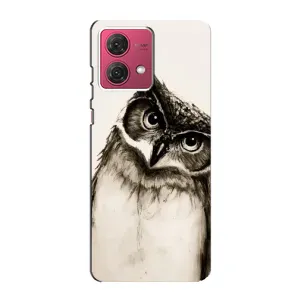 Чехол с птицами на Motorola MOTO G84 (VPrint) (Сова)