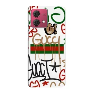 Бренднові Чохли для Motorola MOTO G84 - (PREMIUMPrint) (Стиль GUUCI)