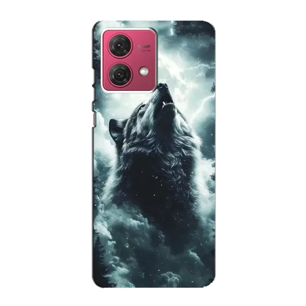 Чехол с принтом «Волк в облаках» для Motorola MOTO G84