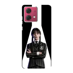 Чехлы Венсдей на Motorola MOTO G84 Уэнсдей (AlphaPrint) (W-Wednesday)