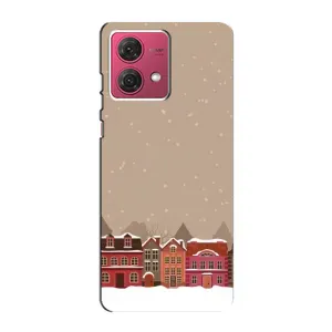 Новорічні, Святкові Чохли для Motorola MOTO G84 - 2024 год (Зимове місто)