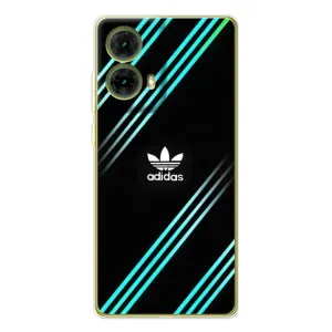 Чохли Адидас для Motorola MOTO G85 (AlphaPrint) (Адідас з полосами)