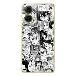 Чехол с принтом «Ahegao manga» для Motorola MOTO G85