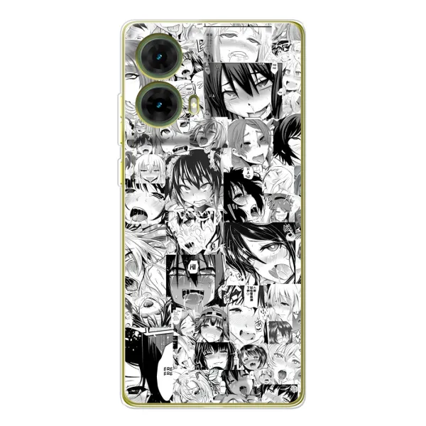 Чехол с принтом «Ahegao manga» для Motorola MOTO G85