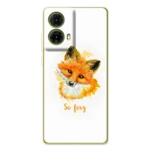 Чохли з картинкою Лисичка для Motorola MOTO G85 (VPrint) (Дівчинка Лиса)