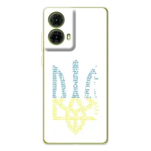 Чохли для Motorola MOTO G85 Укр. Символіка (AlphaPrint) (Герб з букв)