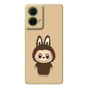 Чехол с Лабубу на Motorola MOTO G85 (Bored Ape в красном)