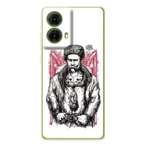 Чохли для Motorola MOTO G85 с принтом Тараса Шевченко (AlphaPrint) (Козак Шевченко)