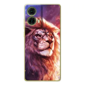 Чохол з картинкою ЛЕВ для Motorola MOTO G85 (VPrint) (Красочний Лев)