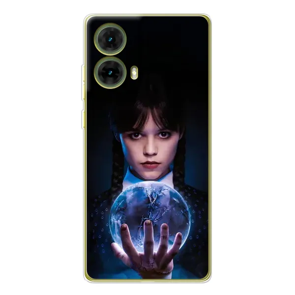 Чехол с принтом «Магическая сфера Уэнздей» для Motorola MOTO G85