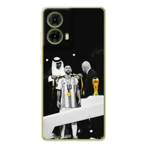 Чохли для Motorola MOTO G85 (Leo чемпіон) (AlphaPrint) (Мессі коронований)