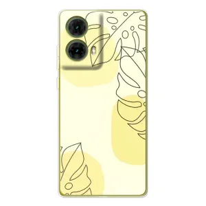 Силконовий чохол з принтом в квітах на Motorola MOTO G85