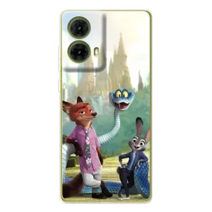 Чохол Зоотрополіс на Motorola MOTO G85 (Герої мультфільму Зоотрополіс)
