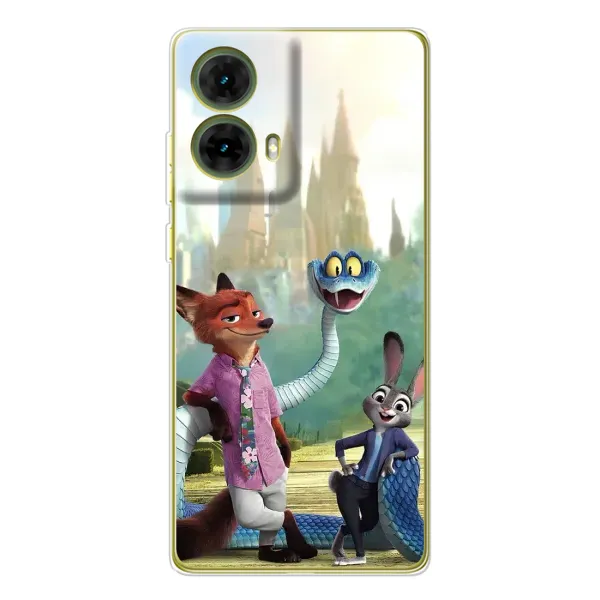 Чехол с принтом «Герои мультфильма Зверополис» для Motorola MOTO G85