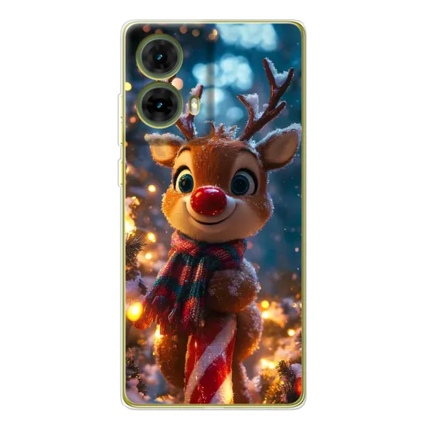 Чохол з принтом «Олень з шарфом» для Motorola MOTO G85 Чохол з принтом «Олень з шарфом» для Motorola MOTO G85