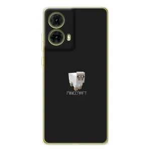 Чохол Майнкрафт на Motorola MOTO G85 (AlphaPrint) Minecraft (Овечка Майнкрафт)
