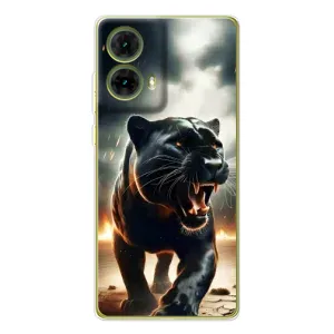 Чехол с картинкой «Хищники» для Motorola MOTO G85 (Черная пантера)