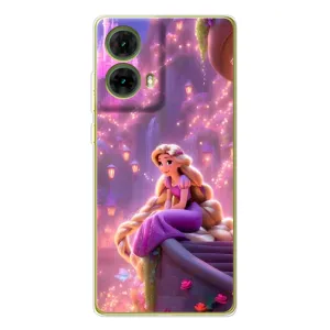 Чехол Рапунцель для Motorola MOTO G85 (Рапунцель в замке)