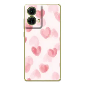 Чохол з розовим принтом для Motorola MOTO G85