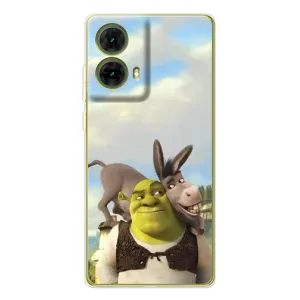 Чохол з мультфільмом Шрек на Motorola MOTO G85 (Шрек та Осел)