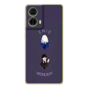 Чохли Венсдей на Motorola MOTO G85 Уенсдей (AlphaPrint) (Венздей і подруга)