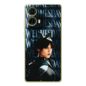 Чохли Венсдей на Motorola MOTO G85 Уенсдей (AlphaPrint) (Венздей кішка)
