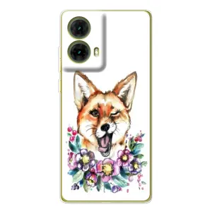 Чохли з картинкою Лисичка для Motorola MOTO G85 (VPrint) (Весела лисичка)