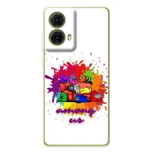 Чохли Амонг Ас для Motorola MOTO G85 (AlphaPrint) (Яскравий АмонгАс)
